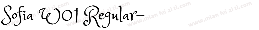 Sofia W01 Regular字体转换